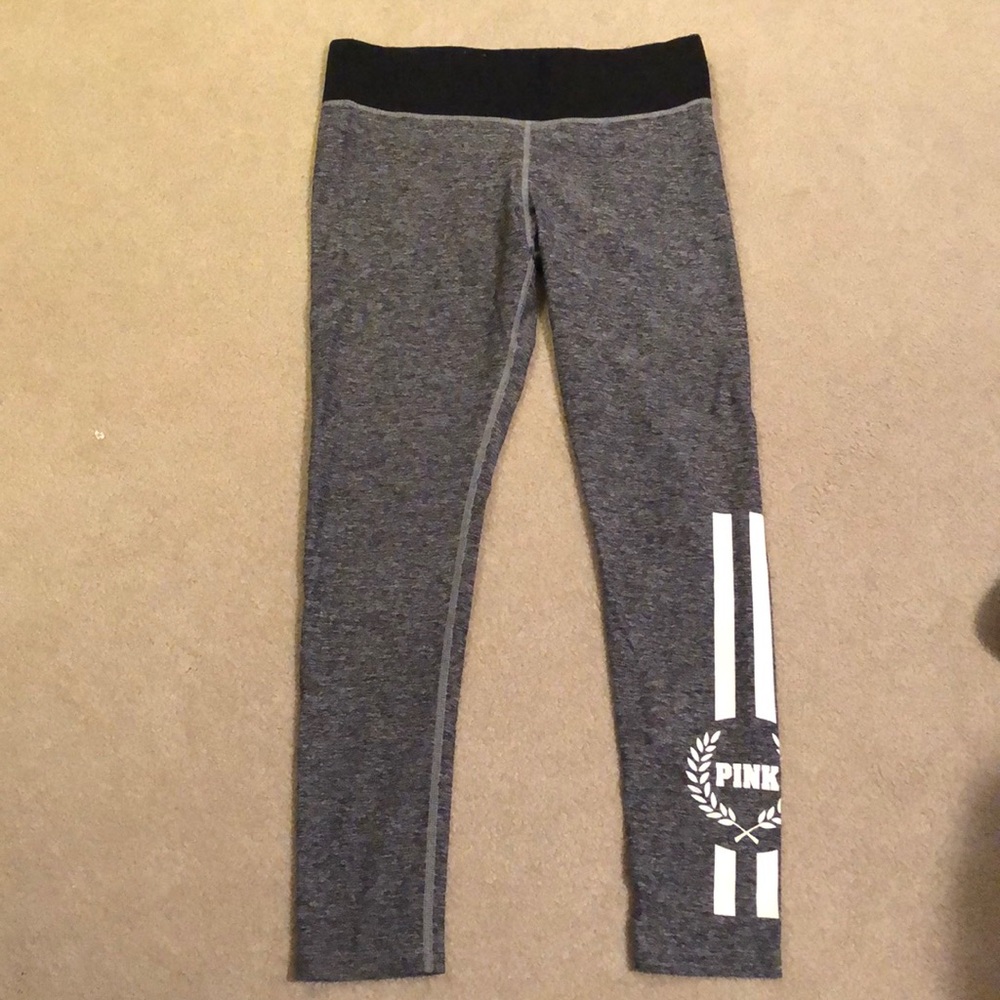 PINK Gray Yoga Leggings